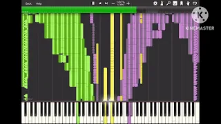 [Black Midi] Rainbow Dash and Toriel’s lag tester, 12.8 Million notes, simba’s Piano Elipse.