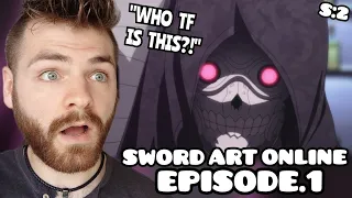 GUN GAME??!! | Sword Art Online | Episode 1 | SEASON 2 | New Anime Fan | REACTION!