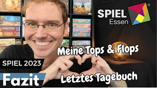 SPIEL Essen 2023 - Fazit - Meine Tops & Flops  - Letztes Tagebuch