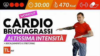 Workout brucia grassi ad alta intensità - Esercizi fitness a casa @tlfit2526