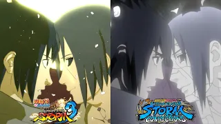 Sasuke & Itachi Vs Kabuto Boss Fight Comparison - Naruto Ninja Storm 3 Vs Naruto Storm Connections