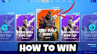 How To WIN The ZERO BUILD NIGHT! (NO BUILDING TOURNAMENT) BEST TIPS!