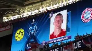 Mannschaftsaufstellung FC Bayern München @Champions League Finale 2013
