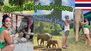We Visited An Ethical Elephant Sanctuary! | Samui Elephant Haven | Thailand Travel Vlog #8