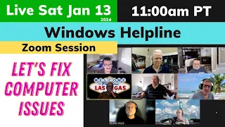 Windows Helpline - Live Stream Sat 2/3/2024