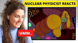 Nuclear Physicist Reacts to THE SIMPSONS Homer Saves Springfield from a Nuclear Meltdown