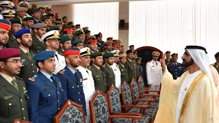 محمد بن راشد يشهد حفل تخريج دورة القيادة والأركان المشتركة ال 25 في أبو ظبي