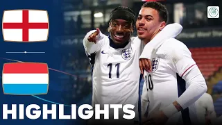 England vs Luxembourg | Big Win For Young Lions | Highlights | U21 Euro Qualification 26-03-2024