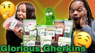 Trying EXOTIC FLAVORED PICKLES MUKBANG 해물먹방 | Glorious Gherkins *INTERESTING* ft Adriane Pateeka