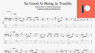Unknown Mortal Orchestra - So Good At Being in Trouble (bass tab)