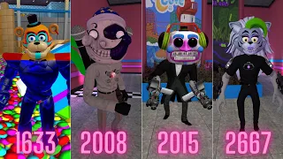 UPDATED ROXY Chica FOXY Game Evolution 2014 2022 In Garry's Mod! Five Nights at Freddy's Security