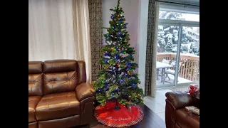Unboxing 7ft Pre Lit Christmas Tree From Walmart