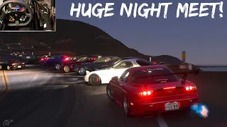 Gran Turismo 7 - INSANE Rotary Only Night Meet and Cruise!