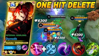 THANK YOU MOONTOON FOR THIS NEW 1 HIT DELETE BUILD!! | DYRROTH BEST BUILD 2023 | MLBB
