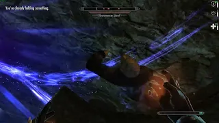 Playing with Greater Telekinesis from Lost Grimoire mod(Skyrim)