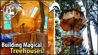 Tree House Village! He built his lifelong dream in his woods