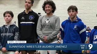 Sunnyside wrestler, Audrey Jimenez, makes history