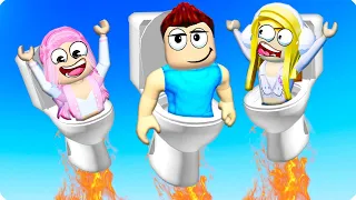 🚽РОБЛОКС НО КТО ДАЛЬШЕ УЛЕТИТ НА УНИТАЗЕ ЧЕЛЛЕНДЖ! ШЕДИ ЛЕСКА И НУБИК ROBLOX