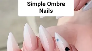 Doing Simple Ombre Nails with Stilletos Shape | Tips & Tricks #nails #nailtech #tutorial