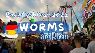 Wormser Backfischfest 2023, Worms am Rhein, German tradition in Worms in the Rhein