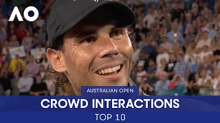 Top 10 Tennis Crowd Interactions | Australian Open