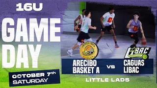 Arecibo Basket A vs Caguas Libac 🏀 Torneo Nacional, Little Lads, 16 años #basketball #basquetbol