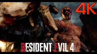 RESIDENT EVIL 4 REMAKE MUTATED KRAUSER Boss Fight - Professional Difficulty 4K (#RE4Remake Boss)