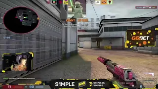 S1mple playing CSGO Matchmaking with his Brother (gold nova 4)