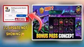 OMG 😱 BGMI 3.2 UPDATE AA GYA || BGMI A7 BONUS PASS REWARD 1 TO 110 RP || BGMI 3.2 UPDATE HERE