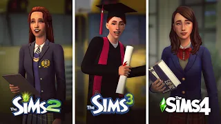 School in The Sims / Comparison 3 parts