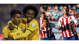 Copa America 2015 Brazil vs Paraguay Highlights and Goals 1-1 (3-4)