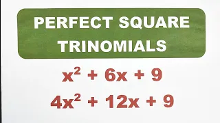 Factoring Polynomials - Perfect Square Trinomials by Math Teacher Gon