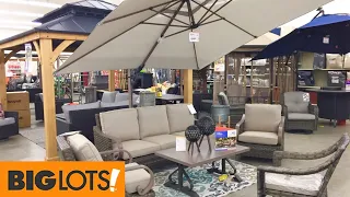 BIG LOTS GAZEBOS OUTDOOR PATIO FURNITURE SOFAS HOME DECOR SHOP WITH ME SHOPPING STORE WALK THROUGH