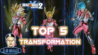 TOP 5 Transformation sur Dragon Ball Xenoverse 2