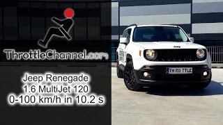 Jeep Renegade 1.6 MultiJet 120 acceleration - ThrottleChannel.com