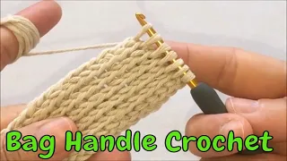 BAG HANDLE CROCHET#ÇANTA SAPI YAPIMI  -16-