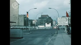 1966 - Checkpoint Charlie - Grenze - West-Berlin - Ost-Berlin - 1960s - Germany - DDR - Berlin - 8mm