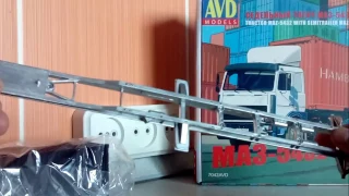 Сборная модель от AVD-Models "Маз 5432 с п/п Маз 938920" 1:43