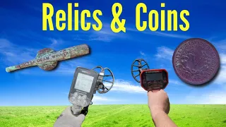 Metal Detecting Coins and Relics with the Nokta Makro Simplex and Minelab Vanquish 540.