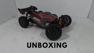 ARRMA TYPHON 6S unboxing and first run.