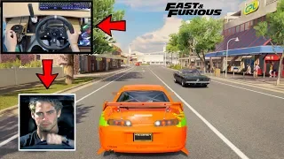 Forza Horizon 3 Driving Like A BOSS (Steering Wheel + Shifter + E-brake Mod) Paul Toyota Supra