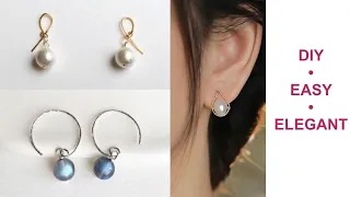 Best Seller Earrings Ideas / DIY Tutorial for 3 Easy Earrings / Easy Wire Wrapped gemstone earrings