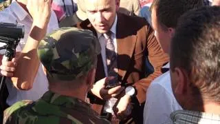 Вінницькі активісти розігнали мітинг партії "Голос народу" у Вінниці ч.3