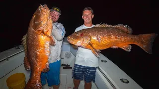 GIANT Cubera Snapper! Catch Clean Cook (Florida Keys Snapper Fishing)