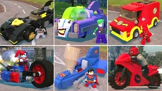 All Vehicles in LEGO DC Super-Villains