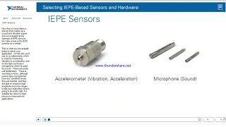 Sensors & Signals Measuring Sound, Vibration, and Acceleration