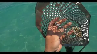 Gold and a HUGE diamond encrusted bracelet found while metal detecting at South Beach, Miami!!