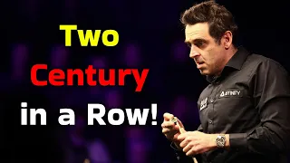 People screamed because of this frames! Two centuries in a row from Ronnie O'Sullivan!