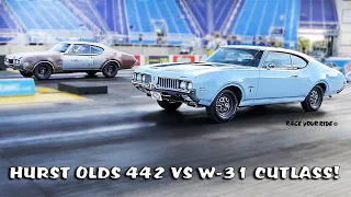 ORIGINAL RARE OLDS MUSCLE CARS! MINT '69 OLDS W-31 CUTLASS VS BARN FIND '68 HURST OLDS 442!
