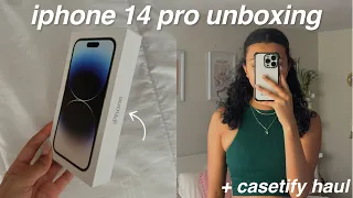 iphone 14 pro unboxing + casetify haul!